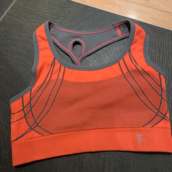 Danskin Orange/Grey Sports Bra - Picture 1 of 3